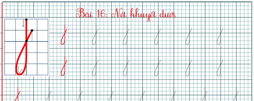 Nét khuyết dưới