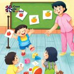 Tranh chủ đề trường mầm non