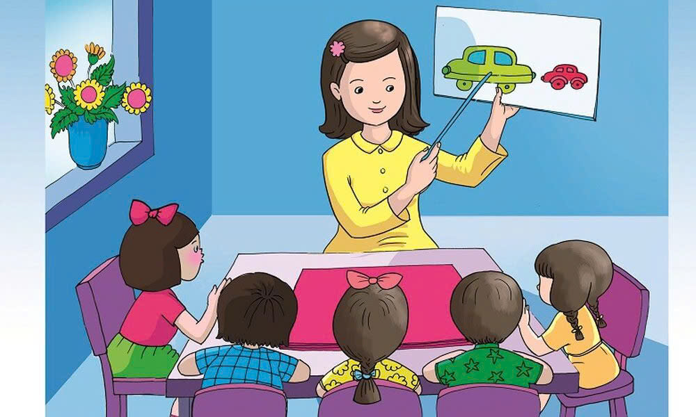 tranh chu de truong mam non 2