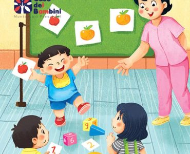 Tranh chủ đề trường mầm non