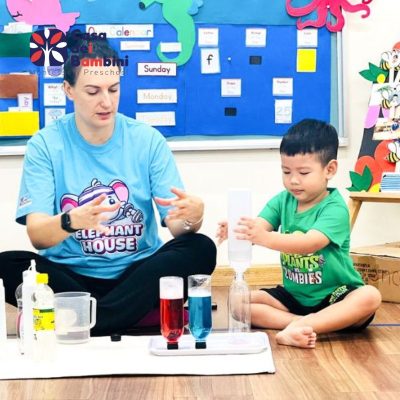 thí nghiệm cho trẻ mầm non