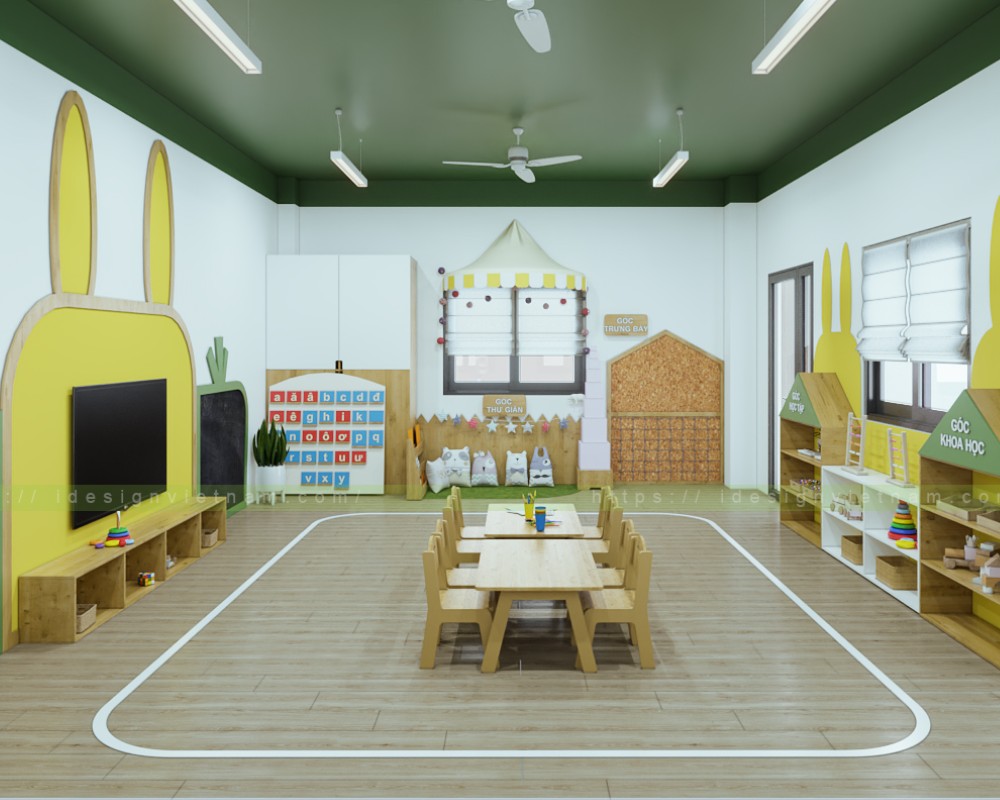 Trang trí lớp học Montessori có cần theo chủ đề không?